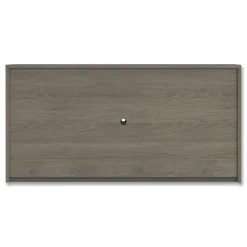 Alera 72 in. x 16 in. x 36 in. 4-Compartment Seville Hutch with Doors - Walnut