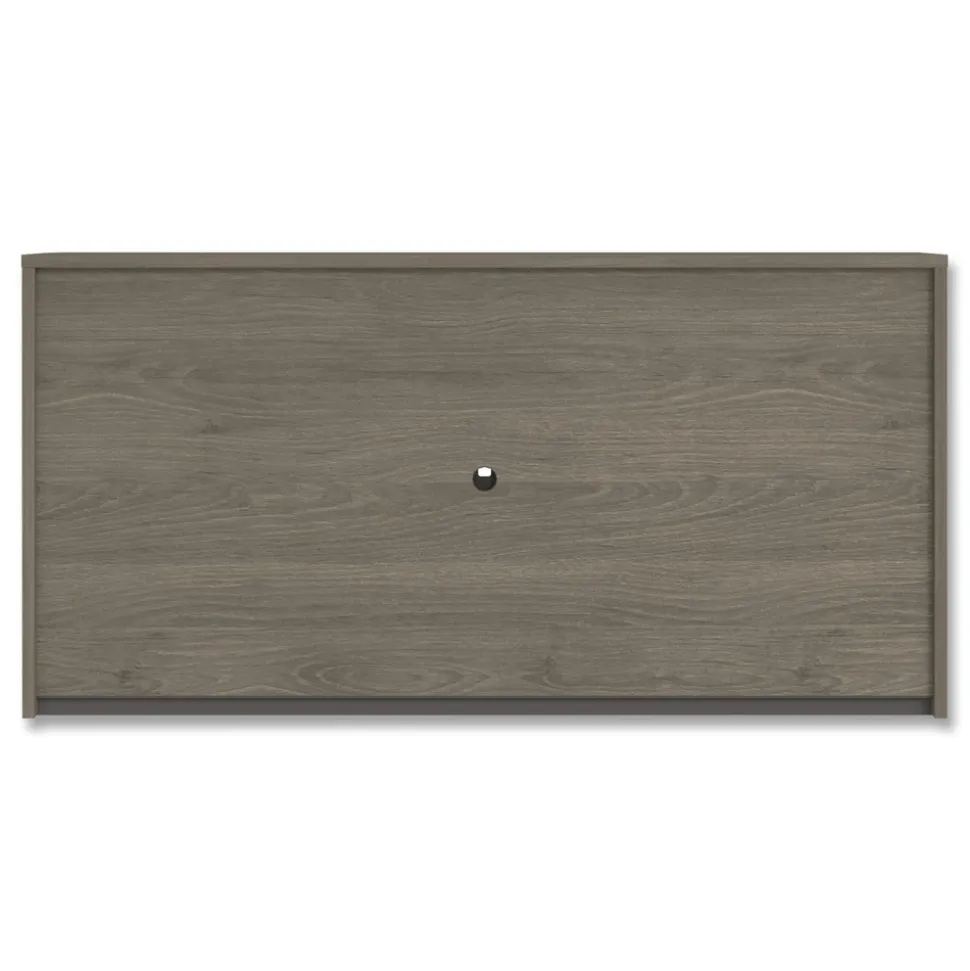 Alera 72 in. x 16 in. x 36 in. 4-Compartment Seville Hutch with Doors - Walnut