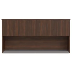 Alera 72 in. x 16 in. x 36 in. 4-Compartment Seville Hutch with Doors - Mahogany