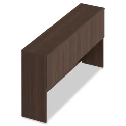 Alera 72 in. x 16 in. x 36 in. 4-Compartment Seville Hutch with Doors - Mahogany