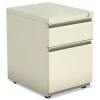 Alera 14.96 in. x 19.29 in. x 21.65 in. 2-Drawers: Box/File Legal/Letter Left or Right File Pedestal with Full-Length Pull - Putty