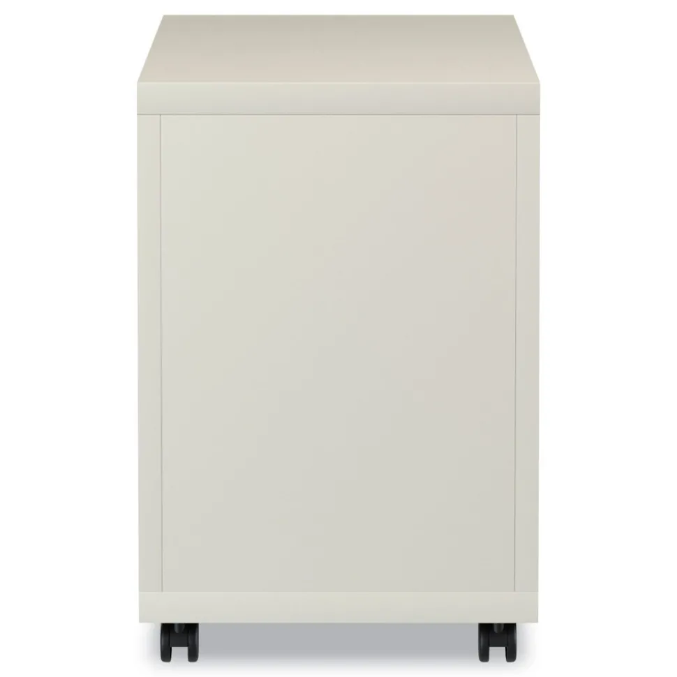 Alera 14.96 in. x 19.29 in. x 21.65 in. 2-Drawers: Box/File Legal/Letter Left or Right File Pedestal with Full-Length Pull - Putty