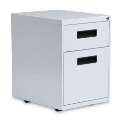 Alera 14.96 in. x 19.29 in. x 21.65 in. 2-Drawers: Box/File Legal/Letter Left or Right File Pedestal - Light Gray