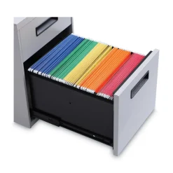 Alera 14.96 in. x 19.29 in. x 21.65 in. 2-Drawers: Box/File Legal/Letter Left or Right File Pedestal - Light Gray