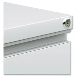 Alera 14.96 in. x 19.29 in. x 21.65 in. 2-Drawers: Box/File Legal/Letter Left or Right File Pedestal with Full-Length Pull - Light Gray