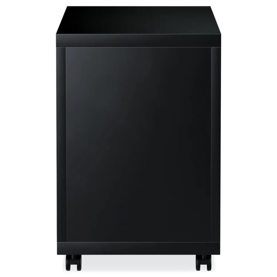 Alera 14.96 in. x 19.29 in. x 21.65 in. 2-Drawers: Box/File Legal/Letter Left or Right File Pedestal with Full-Length Pull - Black