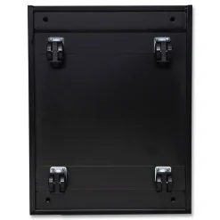 Alera 14.96 in. x 19.29 in. x 21.65 in. 2-Drawers: Box/File Legal/Letter Left or Right File Pedestal with Full-Length Pull - Black