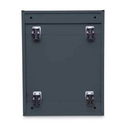 Alera 14.96 in. x 19.29 in. x 21.65 in. 2-Drawers: Box/File Legal/Letter Left or Right File Pedestal - Charcoal