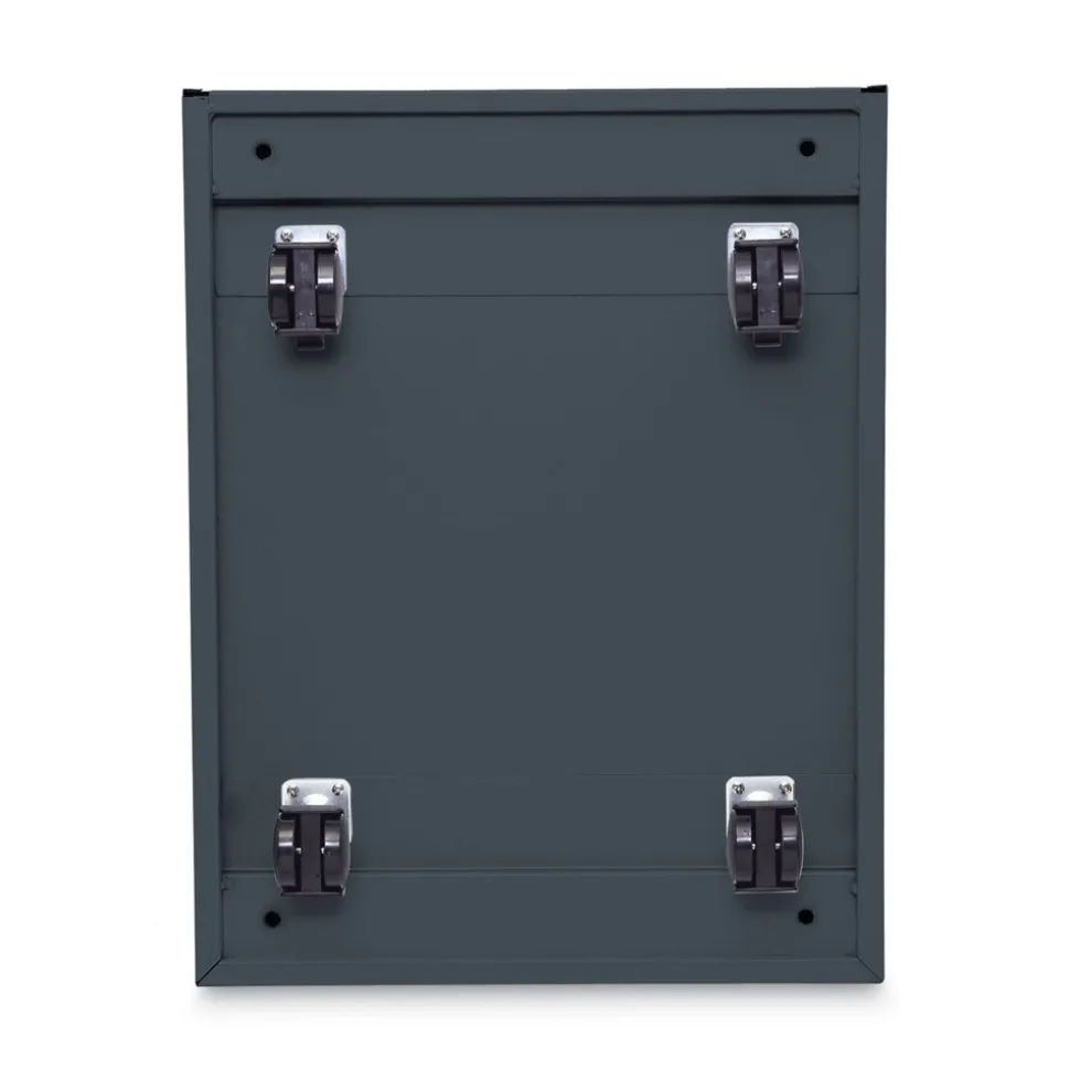 Alera 14.96 in. x 19.29 in. x 21.65 in. 2-Drawers: Box/File Legal/Letter Left or Right File Pedestal - Charcoal