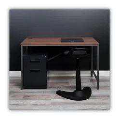 Alera 14.96 in. x 19.29 in. x 21.65 in. 2-Drawers: Box/File Legal/Letter Left or Right File Pedestal - Charcoal