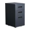 Alera 14.96 in. x 19.29 in. x 27.75 in. 3-Drawers: Box/Box/File Legal/Letter Left or Right File Pedestal - Charcoal
