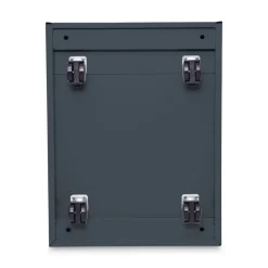 Alera 14.96 in. x 19.29 in. x 27.75 in. 3-Drawers: Box/Box/File Legal/Letter Left or Right File Pedestal - Charcoal