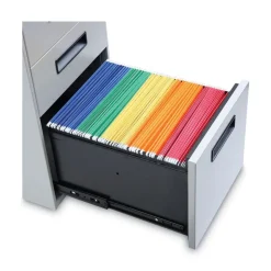 Alera 14.96 in. x 19.29 in. x 27.75 in. 3-Drawers: Box/Box/File Legal/Letter Left or Right File Pedestal - Light Gray