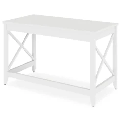 Alera 47.24 in. x 23.62 in. x 29.53 in. Farmhouse Writing Desk - White