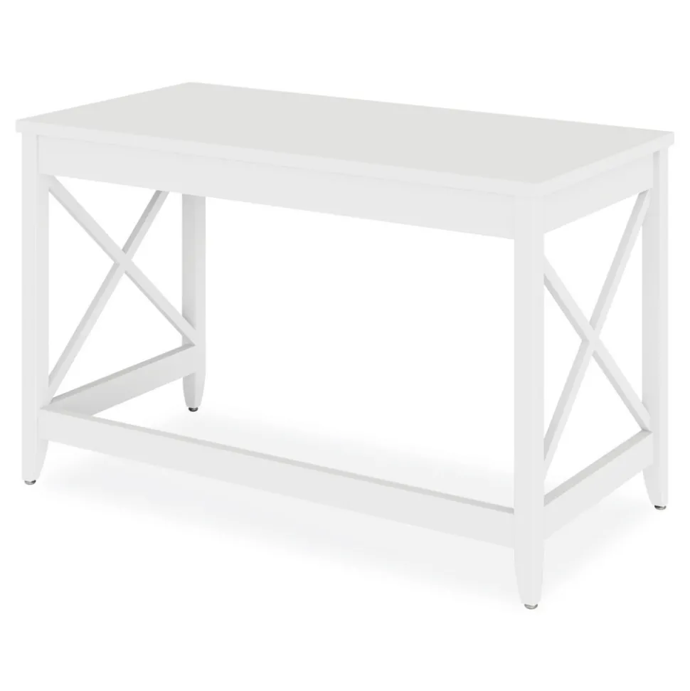 Alera 47.24 in. x 23.62 in. x 29.53 in. Farmhouse Writing Desk - White