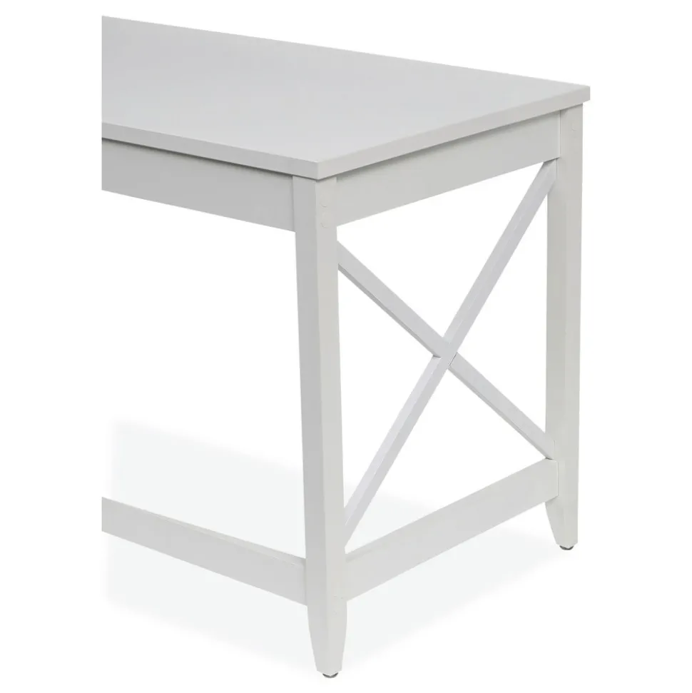 Alera 47.24 in. x 23.62 in. x 29.53 in. Farmhouse Writing Desk - White
