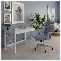 Alera 47.24 in. x 23.62 in. x 29.53 in. Farmhouse Writing Desk - White