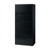 Alera 30 in. x 18.62 in. x 67.62 in. Five Legal/Letter/A4-Size File Drawers Lateral File Cabinet - Black