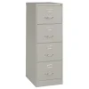 Alera 18 in. x 25 in. x 52 in. Legal-Size 4-Drawer Economy Vertical File - Light Gray