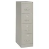 Alera 15 in. x 25 in. x 52 in. Letter-Size 4-Drawer Economy Vertical File - Light Gray