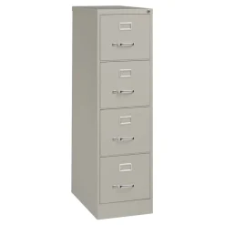 Alera 15 in. x 25 in. x 52 in. Letter-Size 4-Drawer Economy Vertical File - Light Gray