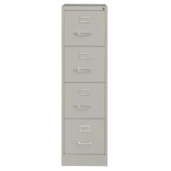 Alera 15 in. x 25 in. x 52 in. Letter-Size 4-Drawer Economy Vertical File - Light Gray