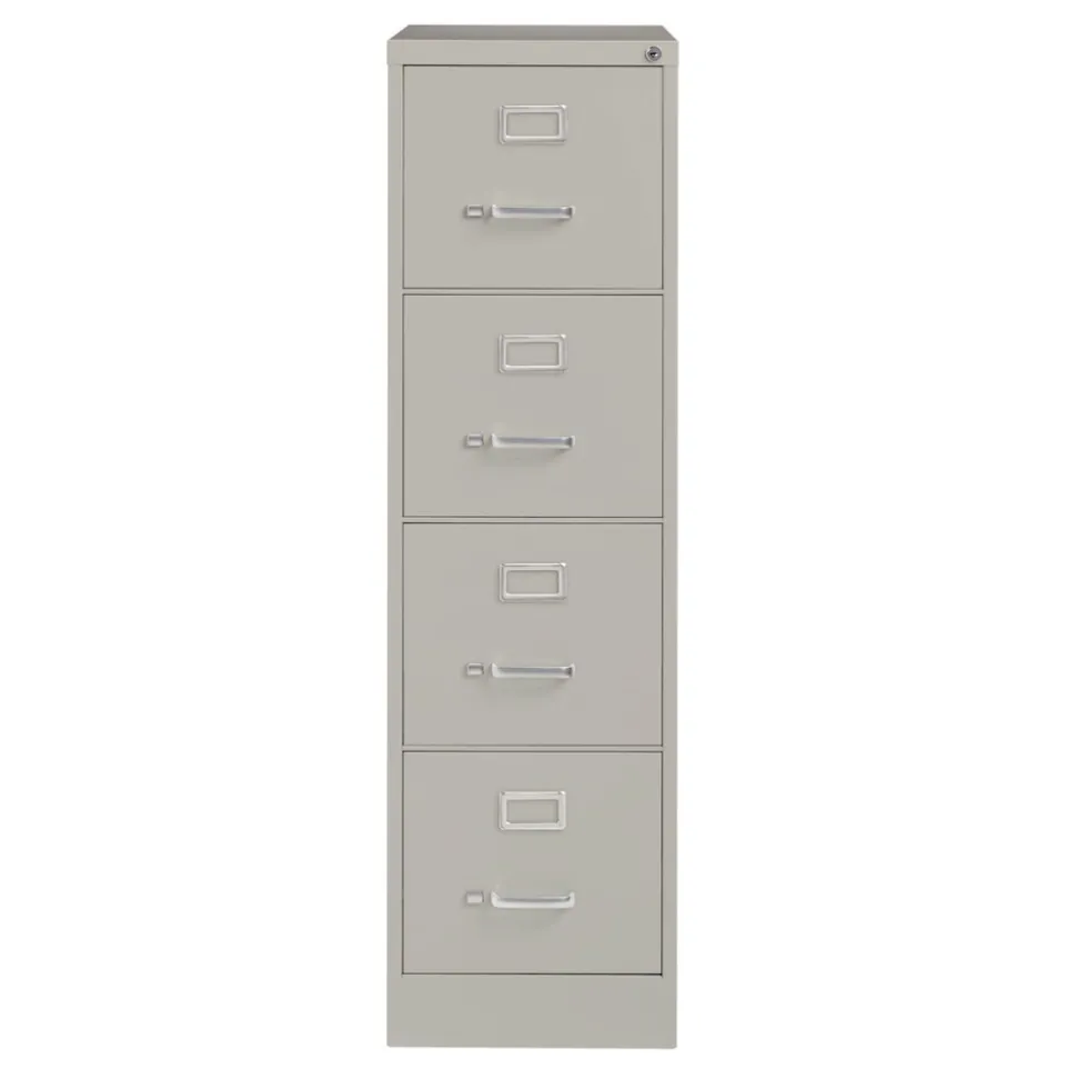 Alera 15 in. x 25 in. x 52 in. Letter-Size 4-Drawer Economy Vertical File - Light Gray