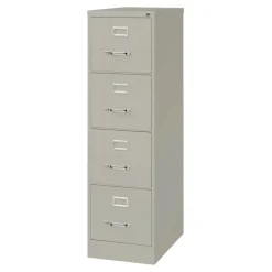 Alera 15 in. x 25 in. x 52 in. Letter-Size 4-Drawer Economy Vertical File - Light Gray
