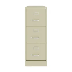 Alera 15 in. x 22 in. x 40.19 in. Letter-Size 3-Drawer Economy Vertical File - Putty