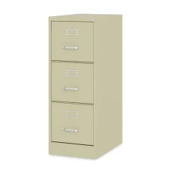 Alera 15 in. x 22 in. x 40.19 in. Letter-Size 3-Drawer Economy Vertical File - Putty