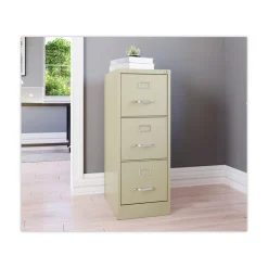 Alera 15 in. x 22 in. x 40.19 in. Letter-Size 3-Drawer Economy Vertical File - Putty
