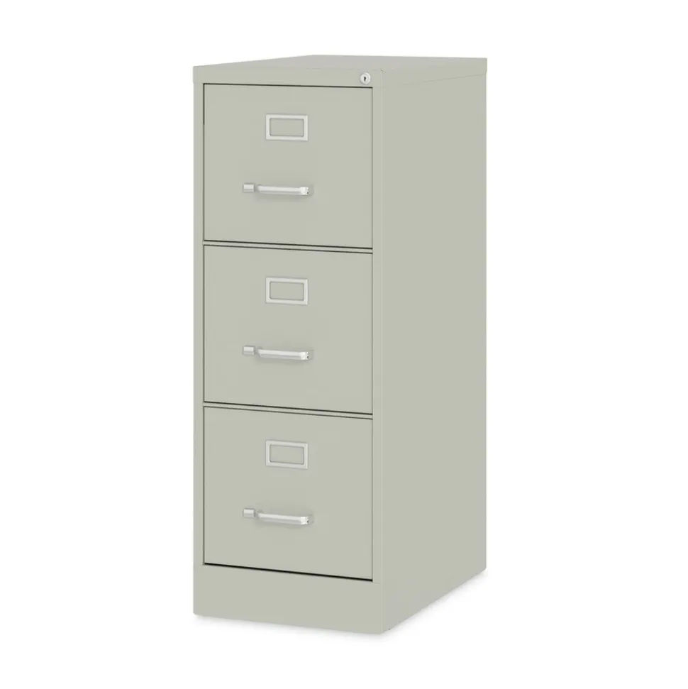 Alera 15 in. x 22 in. x 40.19 in. Letter-Size 3-Drawer Economy Vertical File - Light Gray