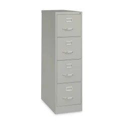 Alera 15 in. x 26.5 in. x 52 in. Letter-Size 4-Drawer Economy Vertical File - Light Gray