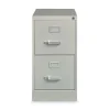Alera 15 in. x 26.5 in. x 28.37 in. Letter-Size Two-Drawer Economy Vertical File - Light Gray