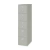 Alera 15 in. x 26.5 in. x 61.37 in. Letter-Size 5-Drawer Economy Vertical File - Light Gray