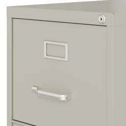 Alera 15 in. x 25 in. x 28.38 in. Letter-Size 2-Drawer Economy Vertical File - Light Gray