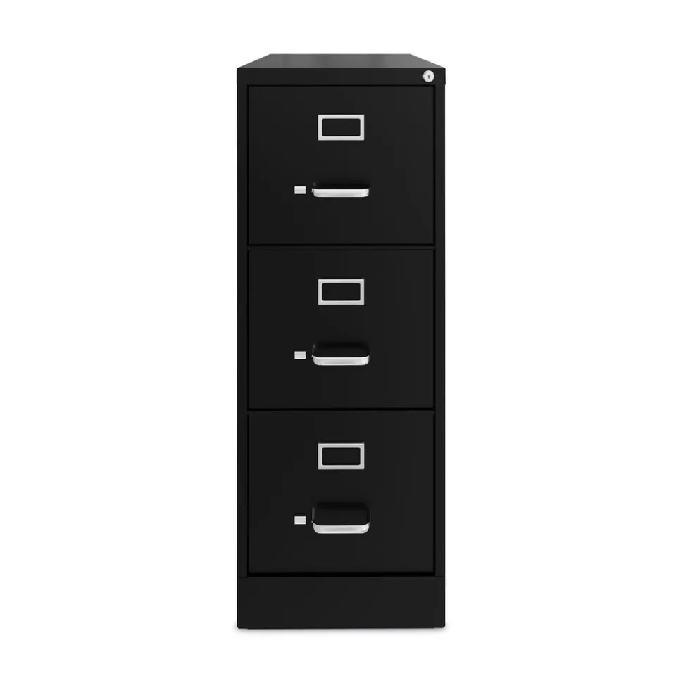 Alera 15 in. x 22 in. x 40.19 in. Letter-Size 3-Drawer Economy Vertical File - Black