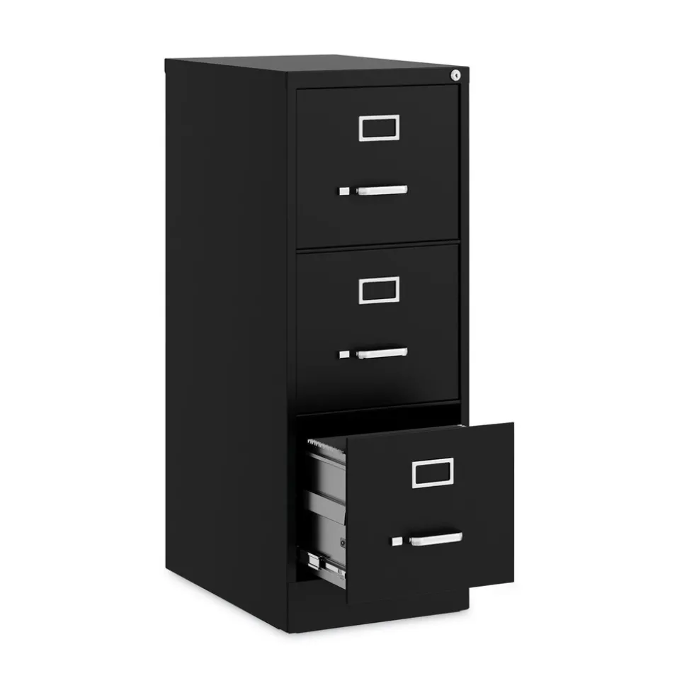 Alera 15 in. x 22 in. x 40.19 in. Letter-Size 3-Drawer Economy Vertical File - Black