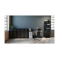 Alera 15 in. x 22 in. x 40.19 in. Letter-Size 3-Drawer Economy Vertical File - Black