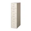 Alera 15 in. x 26.5 in. x 61.37 in. Letter-Size 5-Drawer Economy Vertical File - Putty