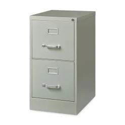 Alera 15 in. x 22 in. x 28.37 in. Letter-Size Two-Drawer Economy Vertical File - Light Gray
