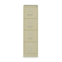 Alera 15 in. x 22 in. x 52 in. Letter-Size Four-Drawer Economy Vertical File - Putty