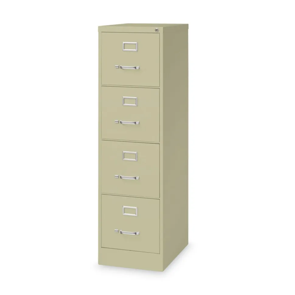 Alera 15 in. x 22 in. x 52 in. Letter-Size Four-Drawer Economy Vertical File - Putty