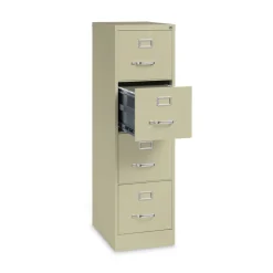 Alera 15 in. x 22 in. x 52 in. Letter-Size Four-Drawer Economy Vertical File - Putty