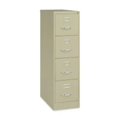 Alera 15 in. x 26.5 in. x 52 in. Letter-Size 4-Drawer Economy Vertical File - Putty