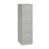 Alera 15 in. x 22 in. x 52 in. Letter-Size Four-Drawer Economy Vertical File - Light Gray