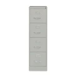 Alera 15 in. x 22 in. x 52 in. Letter-Size Four-Drawer Economy Vertical File - Light Gray