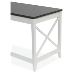 Alera 58.27 in. x 58.27 in. x 29.53 in. L-Shaped Farmhouse Desk - Gray/White