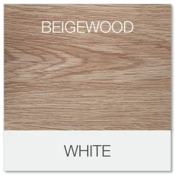 Alera 59.05 in. x 59.05 in. x 29.53 in. L-Shaped Writing Desk - Beigewood/White