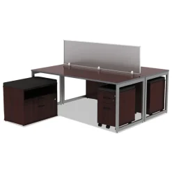 Alera 14.88 in. x 19.13 in. x 2.13 in. Pedestal File Seat Cushion - Smoke